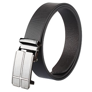 Mens Genuine Leather Belts - BLACK